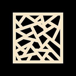 Art Zone 3D Printed PLA Plastic Coasters with Beautiful Geometric Design - Set of 2 - (10 cm x 10 cm x 0.8 cm) (2, Beige)-16