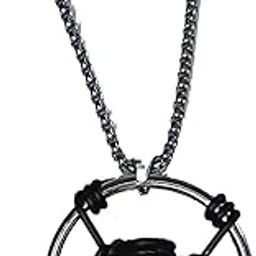 Cyber 2077 Bullet Necklace Cosplay Metal Retro Punk Pendant Choker Jewelry Costume Accessories Game Merch Gifts, Zinc, No Gemstone-image-1