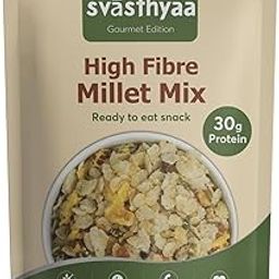SVASTHYAA - Millet Mix 220gm - Roasted Chivda Namkeen, Healthy Snacks - No Palm Oil, Jowar flakes, Chana Jor, Moong Jor & Corn flakes, providing a nutritious blend for snacking- Pack of 1-image-31