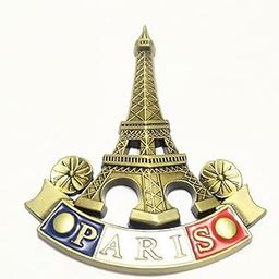 BRIKSHI Metal Fridge Magnet Best Souvenir Gift Regular 3D Metal Magnet for Fridge Almirah Office Desk Premium Gift Best Home Decorative Item for Travel Enthusiasts (Eiffel Tower)-image-8