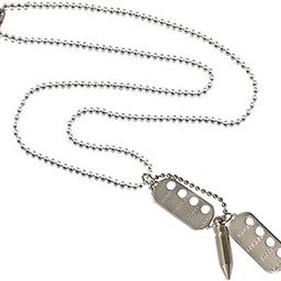 Military Army Name Locket Dog Tag Chain With Plain Dog Tag Silver Zinc And Metal Pendant Necklace Chain For Men And Women Men StylePn003011-image-73