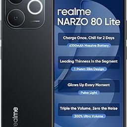 realme NARZO 80 Lite 4G (Obsidian Black, 6GB+128GB) | 6300mAh Segment's Biggest Battery | 7.94mm Slim Design | 300% Ultra Volume | Pulse Light: 9 Colors, 5 Glow Modes | Ai Assist-image-53
