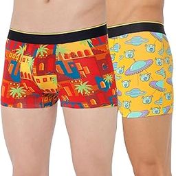 Printed Micro Modal Trunks Underwear for Men – Ultra Soft & Breathable, 3 X Softer Than Cotton, Stretchable for Ultimate Comfort & Style, Combo Pack of 2-image-15