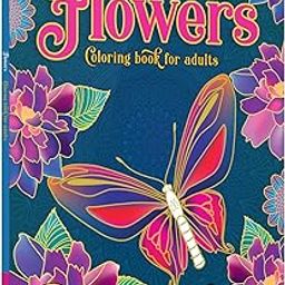 Flowers Coloring Book for adults-28