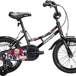 Firefox Bicycle Avengers Marvel Black Widow with Support Wheels Single Speed Gloss Black Ideal for 5-7 Years (16 inch)-28