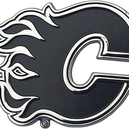 FANMATS 16999 Calgary Flames 3D Chrome Metal Auto Emblem-image-3