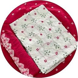 Women's Embroidery with Mirror work Cotton Dress Material | casual wear | Thread work | Formal wear for women | Pure Cotton Suits & Dress Materials for women-picture-4