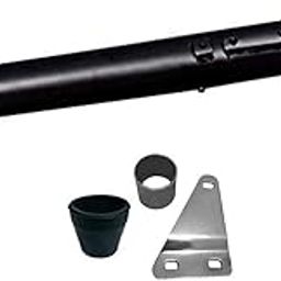 Dhe Best SIL55 Bike Silencer Exhaust Customized Long Bottle Punjab Dholki Full Black for RE Standard Bullet 350 Twin Spark.-12