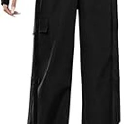 Women Relaxed Loose Fit Easy Wash Joggers Trousers-picture-48