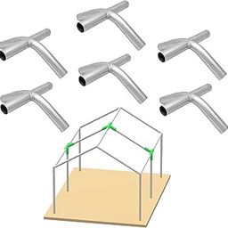 GoodsZone 3/Pack Canopy Fittings Connectors 3 Way, 4 Way 1 3/8" High Low Peak Coupling Tarp Gazebo Pergola (High Peak 4-Way)-picture-12