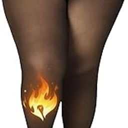 Plus Size Dual-Toned Fleece Fur Stockings For Women For Winter | Pantyhose Warm Fleece Stockings For Women Winter-33