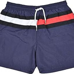 Men's Swim Shorts with Adjustable Drawstring, Quick-Dry Fabric & Comfortable Fit – Beach & Pool Wear - Blue - Large-image-65