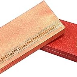 eSplanade Money Gift Envelopes Shagun Lifafa - Multi Color Pack of 50 Premium Designer Envelopes (Red, Pink)-picture-24