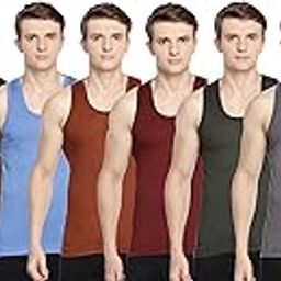 Men's Assorted Pack of 10 Vest-image-3