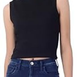 Basic Solid Plain Tank Top Gym Yoga Sports Activewear Crop Top for Women & Girls 95% Cotton 5% Lycra (Size XS S M L XL 2XL 3XL 4XL)-image-19