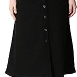 Women Cotton Lycra Blend Flared Long Skirt-image-61