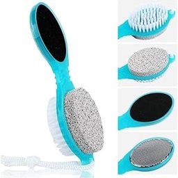 4 In 1 Pedicure Brush, Pumice Stone & File foot cleaner scrubber callus remover skinexfoliant-picture-13
