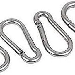 RISE UP ™ Snap Spring Hook/Rope Wire Attachment Equipment Gym Accessories & Parts (Set of 4pic) (Capacity 500kg)-24