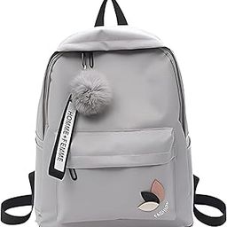 IQRAA Style meow Waterproof Women Girls Backpack For School Collage Office Korean Design Drawstring Chain travel College Office Bag Laptop Backpack-54