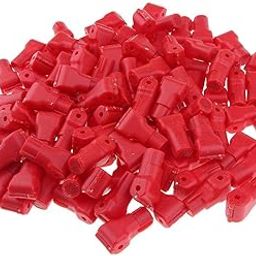 Losa 100x Shop Anti-Lost Hanging Display Hook Stop Lock for Store Anti-Theft Red 4.5mm-64