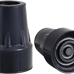 Health Benefits Tip Rubber Shoes Ferrules - Protective Covers for Hiking, Walking Sticks, Trekking Poles, Canes, Furniture - Anti-Slip, Noise Reduction, Improved Stability (2)-image-18