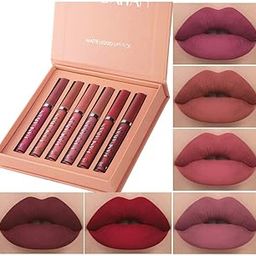 Everdiva liquid matte lipstick set. Waterproof, long-lasting, and vibrant colors that stay all day. Perfect for any occasion, offering smooth, smudge-proof perfection - 6 PCS-48