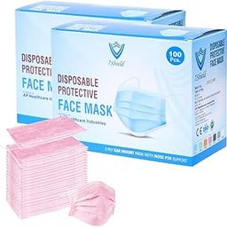 7Shield Face Mask | Disposable Safety Masks for Women & Men | ISO CE GMP SITRA Certified Soft Fabric Spandex Earloop strings, Comfortable & Secure Face Masks-54