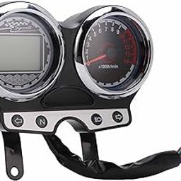 KIMISS Motorcycle LCD Gauge, 12V Motorbike Speedometer Tachometer Gear Mileage Display Fit for Suzuki EN125-3F EN150 2012-2016-picture-21