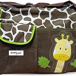 Bumtum Baby Diaper Bag For Mothers | Spacious Waterproof Backpack With Multiple Pockets To Easily Organise Baby Essentials, Various Sized Pockets (Giraffe Yellow)-image-23