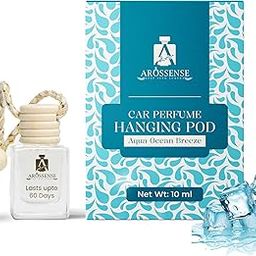 Arossense Aqua Ocean Breeze Car Perfume Hanging Pod | Car Fresheners Long Lasting | Car Accessories Interior | Aqua Fresh Long Lasting Hanging Perfume | Lasts Upto 60 Days, 10 ML (Pack Of 1)-6