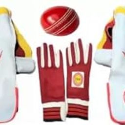 H.K.Sports Toys Red_Leather_Ball || Red Inner Gloves || Leather Wicket Keeping Gloves (Red, White)-image-55