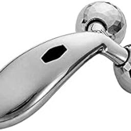 M-SIS Massager 3D Mini Manual Massager 360 Rotate Roller Face Body Massager for Skin Lifting Face Lifting Wrinkle Remover Facial Massage Relaxation and Skin Tightening Tool for Unisex, Silver-image-54