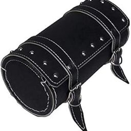 Guance Waterproof Round Tool Bike Side Saddle Bag for Royal Enfield Classic 350 BS4 Model (Black)-4