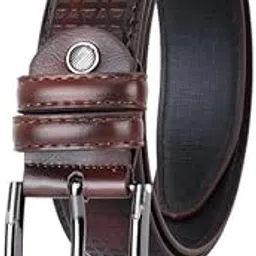 sazara Men Casual, Evening, Formal, Party Black Leather Belt-picture-1