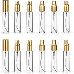 Hunky Dory 12pcs 5ml Empty Delicated Perfume Glass Bottles With Metallic Spray Pump And Caps.-82