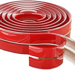 VAYANTA 1-Meter Silicone Edge Protector Strip, Baby Safety Corner Guard, Furniture Edge Cushion, Red-6
