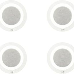 MX 4" INCH Ceiling Speaker with LED Light -White CS-4 L (Pack of 4 PCS)-image-35