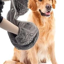 NIL JO Microfiber Dog Towels for Drying Pets, Super Absorbent, Soft and Quick Drying Pet Grooming Towel, Perfect Pets' Shower & Bath Supplies for Dog and Cat,Machine Washable (Grey), 31Inch X 13Inch-image-50