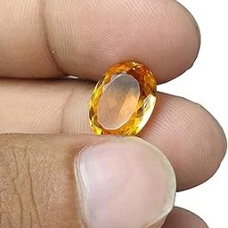 Natural High Grade Citrine/Sunela 7.25 Ratti – 6.6 to 7.4 Carat Sunela Certified Gemstone-image-52