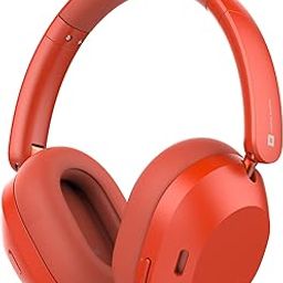 realme TechLife Studio H1 Over The Ear Headphone with 70Hours Playtime 360° Spatial Audio, 40mm Drivers, 80ms Superlow Latency, 43 dB Adaptive ANC-Red-31