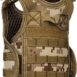 CALANDIS® Mini MOLLE Vest Style Beer Sleeve Bottle Stubby Holder Desert Digital Camo-image-12