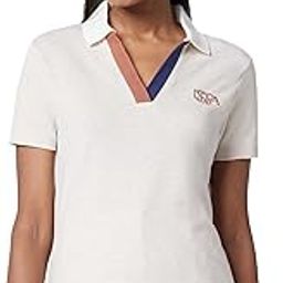 u.s. polo assn. Women's Cotton Cutwork Regular Fit T-Shirt-picture-3
