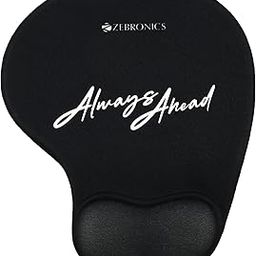 ZEBRONICS MSP-X6 Mouse Pad, Speed & Precision Operation, Ultra-Smooth Fabric Surface + Memory Jel Wrist Rest, Optimised for All Mouse Sensors, Anti Slip Rubber Base (Black)-19