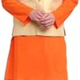 Men Beige Jacquard Dupion Silk Nehru Jacket N21MNJ-8651BG-image-23