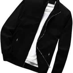 Men Jacket Low-Cut Standing Collar, Full Sleeve with Elastic | Latest Stylish Jacket for Men | Bomber jacket for Regular Fit Zip-Up Casual Jacket-picture-8
