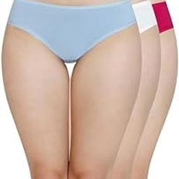 Solid Low Rise Cotton Bikini Panty Pack(Pack of 3)-image-40