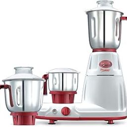Prestige 750 Watts Deluxe LS Mixer Grinder with 3 Stainless Steel Jars| Unique Fail Safe Coupler| Flow Breaker Design| Cord Winder Storage| Red and White-picture-18