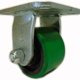 3-1/4'' X 2'' Rigid Caster Low Profile Polyurethane Wheel on Steel Hub 600lb-image-24