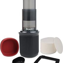 AGARO Royal Manual Press Coffee Espresso Maker With Travel Cup, Travel Coffee Maker, Portable, Bonus 500 Paper Filter-picture-11