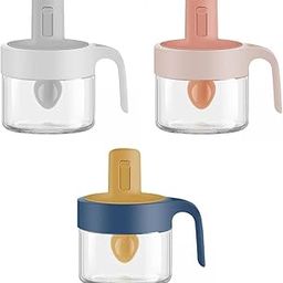 HEAVENGLOW 3pcs Kitchen Seasoning Jars Tin Storage Container for Spice Pepper Salt-image-70
